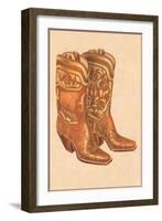 Fancy Cowboy Boots-null-Framed Art Print