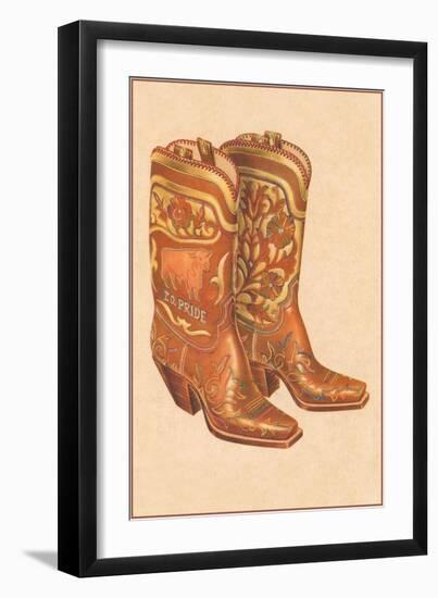 Fancy Cowboy Boots-null-Framed Art Print