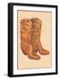 Fancy Cowboy Boots-null-Framed Art Print