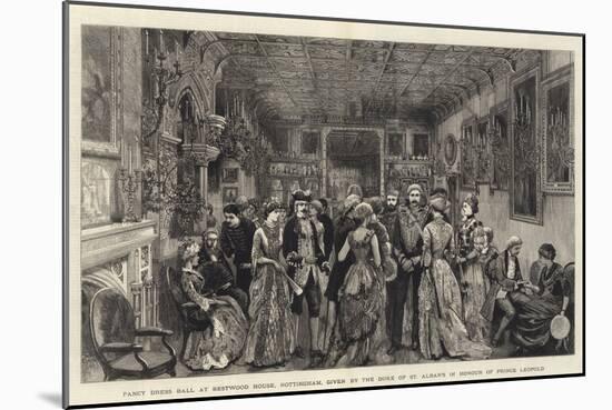 Fancy Dress Ball at Bestwood House-null-Mounted Giclee Print