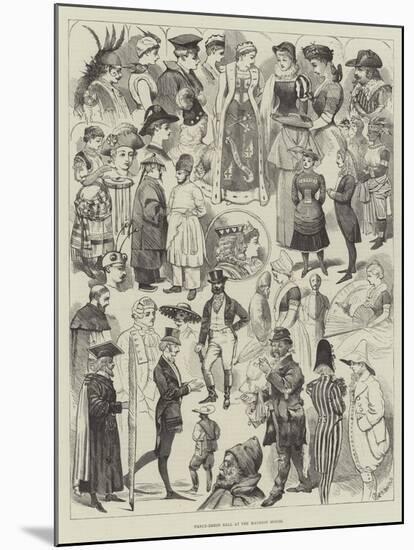 Fancy-Dress Ball at the Mansion House-Alfred Courbould-Mounted Giclee Print