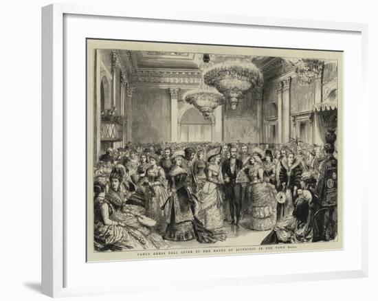 Fancy Dress Ball Given by the Mayor of Liverpool in the Town Hall-null-Framed Giclee Print