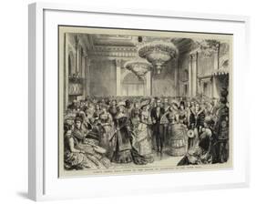 Fancy Dress Ball Given by the Mayor of Liverpool in the Town Hall-null-Framed Giclee Print