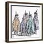 Fancy Dress Ball in 1892-null-Framed Giclee Print