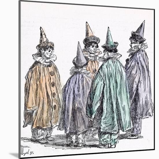 Fancy Dress Ball in 1892-null-Mounted Giclee Print