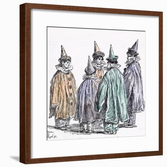 Fancy Dress Ball in 1892-null-Framed Giclee Print