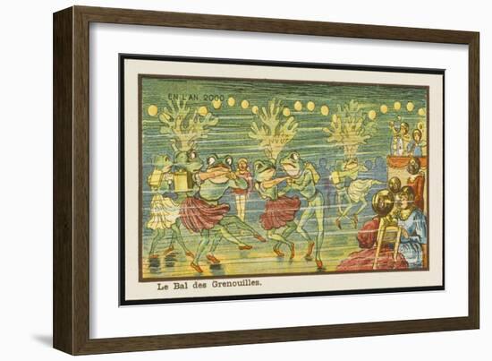 Fancy-Dress Ball Underwater-Jean Marc Cote-Framed Art Print