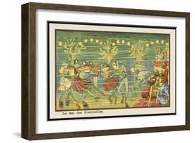 Fancy-Dress Ball Underwater-Jean Marc Cote-Framed Art Print