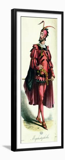 Fancy Dress Costume for Mephistopheles, from "L'Art Du Travestissement" by Leon Salut, 1885-null-Framed Premium Giclee Print