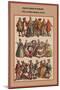 Fancy Dress in Europe 1790's and Rifles Replace Armor-Friedrich Hottenroth-Mounted Art Print