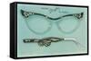 Fancy Eyeglass Frames-null-Framed Stretched Canvas