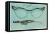 Fancy Eyeglass Frames-null-Framed Stretched Canvas