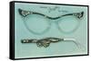 Fancy Eyeglass Frames-null-Framed Stretched Canvas