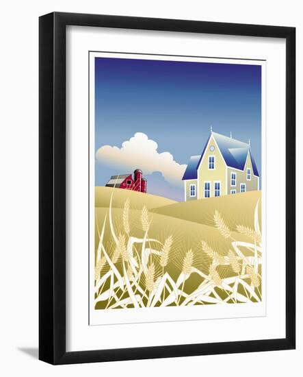 Fancy Farm-Linda Braucht-Framed Giclee Print