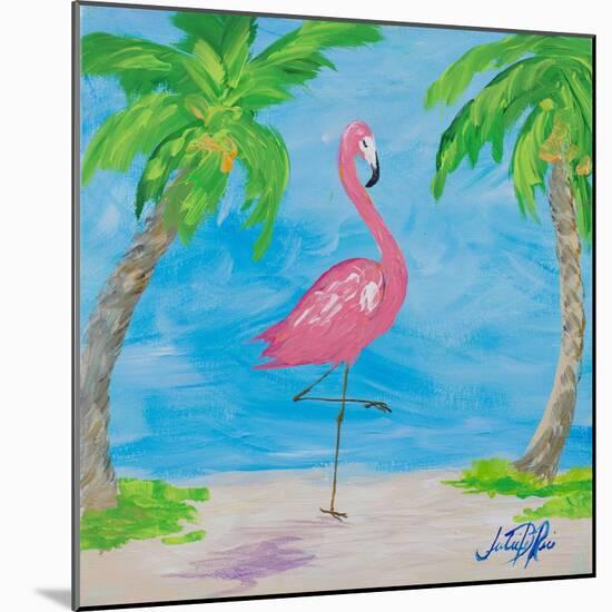 Fancy Flamingos I-Julie DeRice-Mounted Art Print