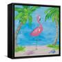 Fancy Flamingos I-Julie DeRice-Framed Stretched Canvas