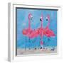 Fancy Flamingos II-Julie DeRice-Framed Premium Giclee Print