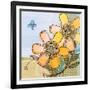 Fancy Flowers Orange-Robbin Rawlings-Framed Art Print