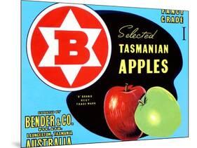 Fancy Grade Selected Tasmanian Apples-null-Mounted Art Print