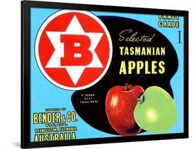 Fancy Grade Selected Tasmanian Apples-null-Framed Art Print