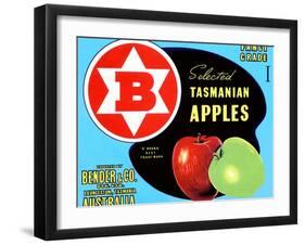 Fancy Grade Selected Tasmanian Apples-null-Framed Art Print