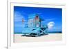 Fancy Lifeguard Hut N. Miami-null-Framed Art Print