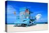 Fancy Lifeguard Hut N. Miami-null-Stretched Canvas