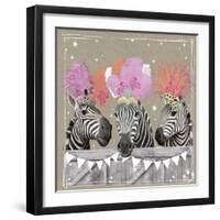 Fancy Pants Zoo II-Hammond Gower-Framed Art Print