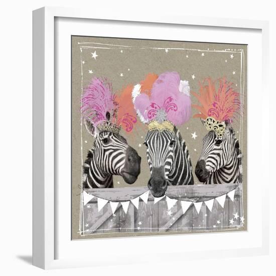 Fancy Pants Zoo II-Hammond Gower-Framed Art Print