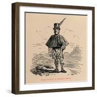 'Fancy Portrait of Inspector Balioi', c1860, (c1860)-John Leech-Framed Giclee Print