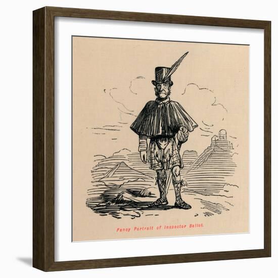 'Fancy Portrait of Inspector Balioi', c1860, (c1860)-John Leech-Framed Giclee Print