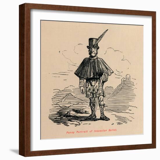 'Fancy Portrait of Inspector Balioi', c1860, (c1860)-John Leech-Framed Giclee Print