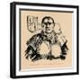 'Fancy Portrait of the Champion of England', c1860, (c1860)-John Leech-Framed Giclee Print