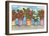 Fancy Pots Geraniums-Paul Brent-Framed Art Print