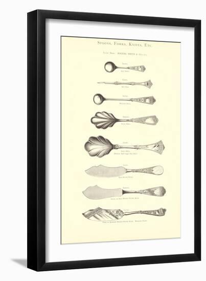 Fancy Serving Implements-null-Framed Art Print