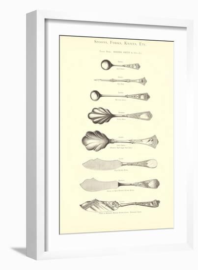 Fancy Serving Implements-null-Framed Art Print