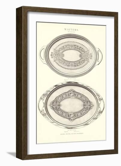 Fancy Serving Platters-null-Framed Art Print