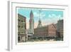 Faneuil Hall and Custom House, Boston, Massachusetts-null-Framed Art Print