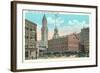 Faneuil Hall and Custom House, Boston, Massachusetts-null-Framed Art Print