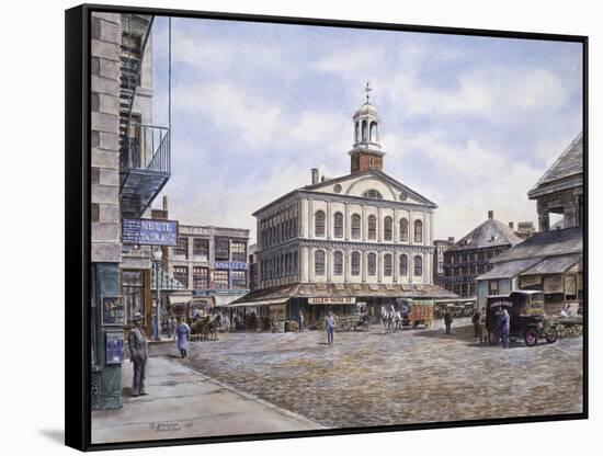 Faneuil Hall, Ca. 1915-Stanton Manolakas-Framed Stretched Canvas