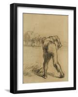 Faneur vu de dos-Jean-Fran?ois Millet-Framed Giclee Print