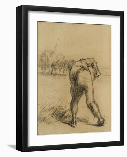 Faneur vu de dos-Jean-Fran?ois Millet-Framed Giclee Print