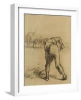 Faneur vu de dos-Jean-Fran?ois Millet-Framed Giclee Print