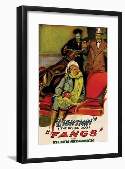 Fangs-null-Framed Art Print