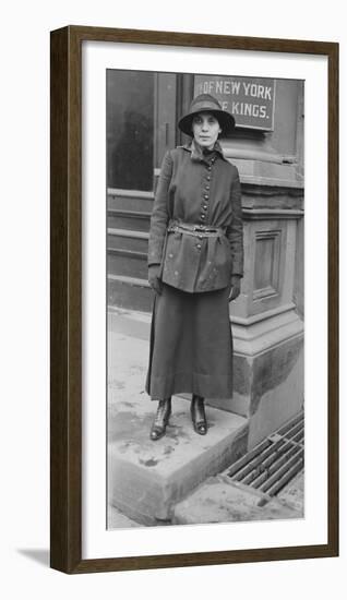 Fania Mindell probably taken during the Bownsville trial, 1917-null-Framed Photographic Print