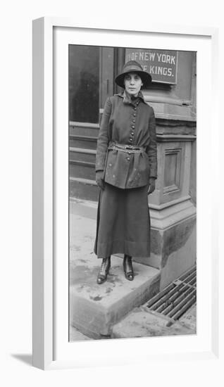 Fania Mindell probably taken during the Bownsville trial, 1917-null-Framed Photographic Print