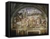 Fanlight, Frescoed-Raffaello Sanzio-Framed Stretched Canvas