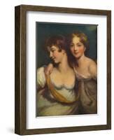 Fanny and Jane Hamond, 19th century, (1917)-Thomas Lawrence-Framed Giclee Print