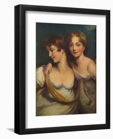 Fanny and Jane Hamond, 19th century, (1917)-Thomas Lawrence-Framed Giclee Print