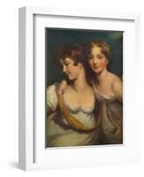 Fanny and Jane Hamond, 19th century, (1917)-Thomas Lawrence-Framed Giclee Print